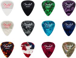 Guitar pick Fender 351 DOTTED CELLULOID (12PK) HVY