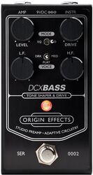 Compressor, sustain & noise gate effect pedal for bass Origin effects DCX BASS Black Edition