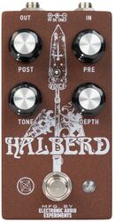 Overdrive, distortion & fuzz effect pedal Electronic audio experiments HALBERD V2