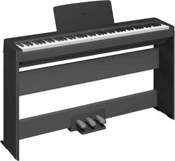 Portable digital piano Yamaha P-145 Black + Stand L100-B + pedalier LP5