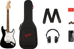 Electric guitar set Squier Affinity Series Stratocaster Mustang Micro Pack - Black