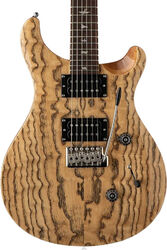 Double cut electric guitar Prs SE Exotic Veneer Custom 24 Burled Ash - Natural