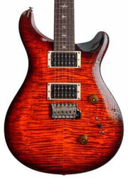 Double cut electric guitar Prs SE Custom 24 Ltd - Orange tiger smokeburst