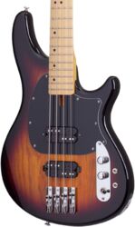 Solid body electric bass Schecter CV-4 - 3-tone sunburst