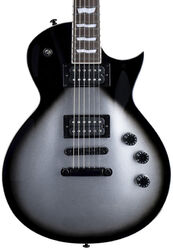 Metal electric guitar Ltd EC-256 - Silver sunburst teardrop