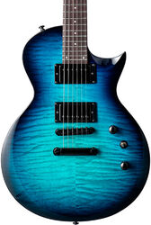 Single cut electric guitar Ltd EC-200DX - Blue burst
