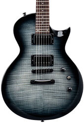Single cut electric guitar Ltd EC-200DX - Charcoal burst