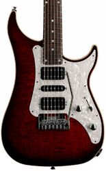Metal electric guitar Vigier Excalibur Speciaal HSH (RW) - Mysterious red