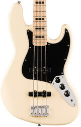 Solid body electric bass Squier Affinity Active Jazz Bass - Olympic white