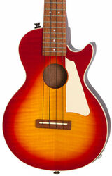 Ukulele Epiphone Les Paul Tenor Acoustic/Electric Ukulele - Aged cherry sunburst