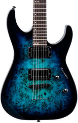 Str shape electric guitar Ltd M-200DX - Blue burst