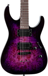 Str shape electric guitar Ltd M-200DX - Purple burst