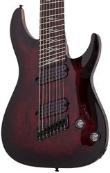 Multi-scale guitar Schecter Omen Elite-8 Multiscale 8-String - Black cherry burst