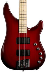 Solid body electric bass Vigier Roger Glover Excess Original (MN) - Clear red