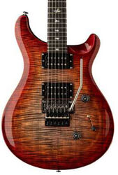 Double cut electric guitar Prs SE Custom 24 Floyd (85/15 S Pickups) - Charcoal cherry burst