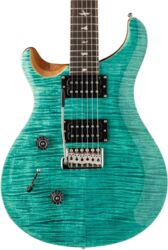Double cut electric guitar Prs SE Custom 24 LH - Turquoise