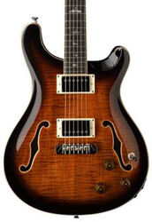 Semi-hollow electric guitar Prs SE Hollowbody II Piezo - Orange tiger smokeburst