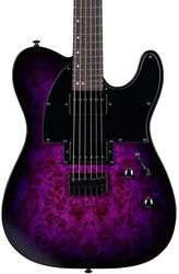 Tel shape electric guitar Ltd TE-200DX - Purple burst