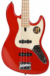 Solid body electric bass Sire Marcus Miller V7 Swamp Ash 4ST (2nd Gen) - Bright metallic red