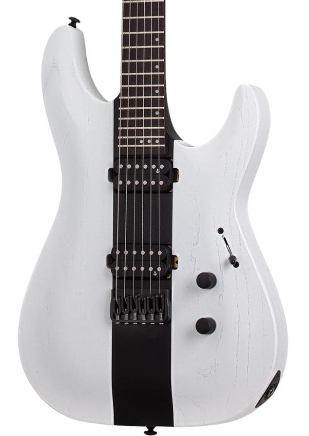 Str shape electric guitar Schecter Rob Scallon C-1 - Contrast
