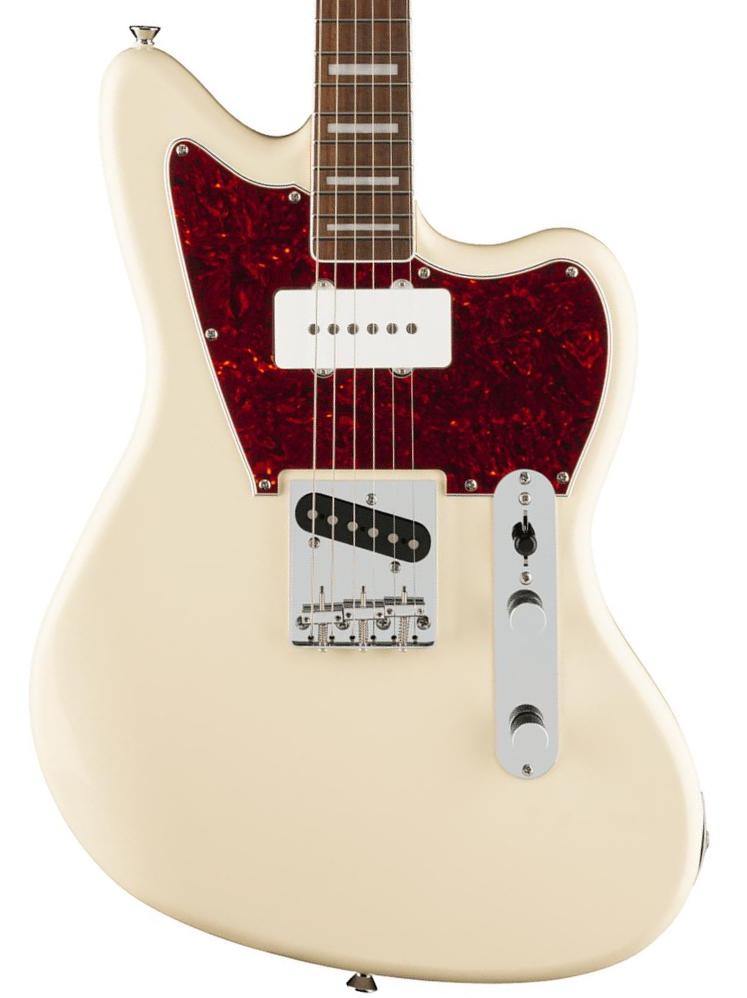 Retro rock electric guitar Squier Paranormal Offset Telecaster SJ - Olympic white