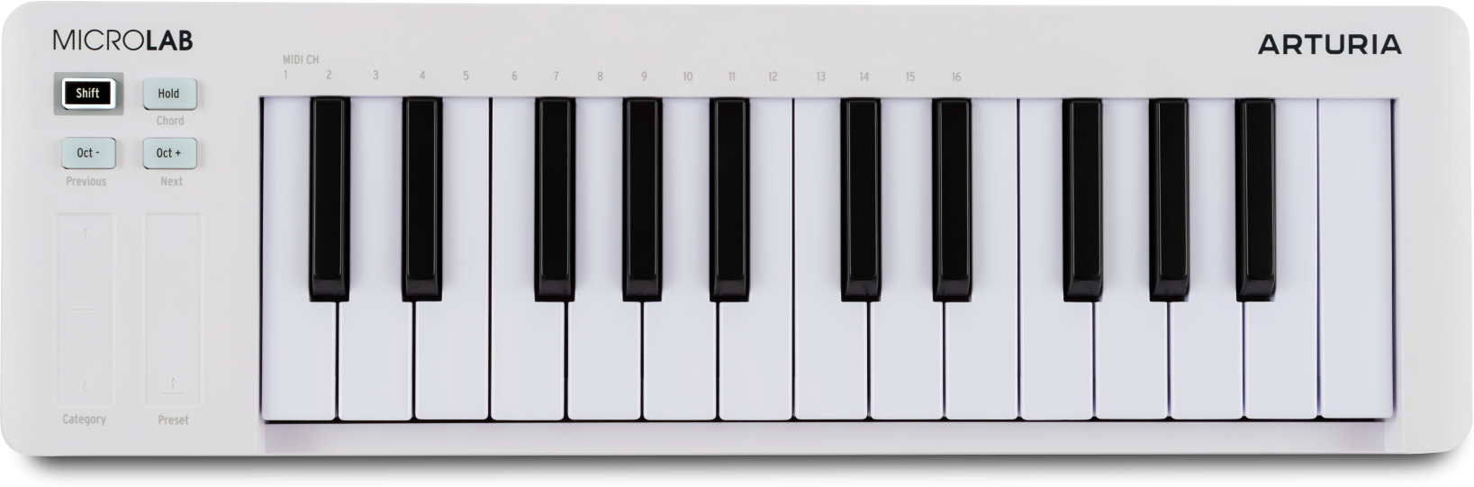 Arturia Microlab Mk3 Blanc - Controller-Keyboard - Main picture