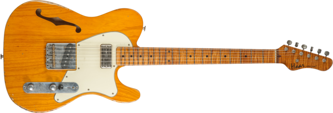 Haar guitars Trad T Thinline #42270 - Aged orange antique